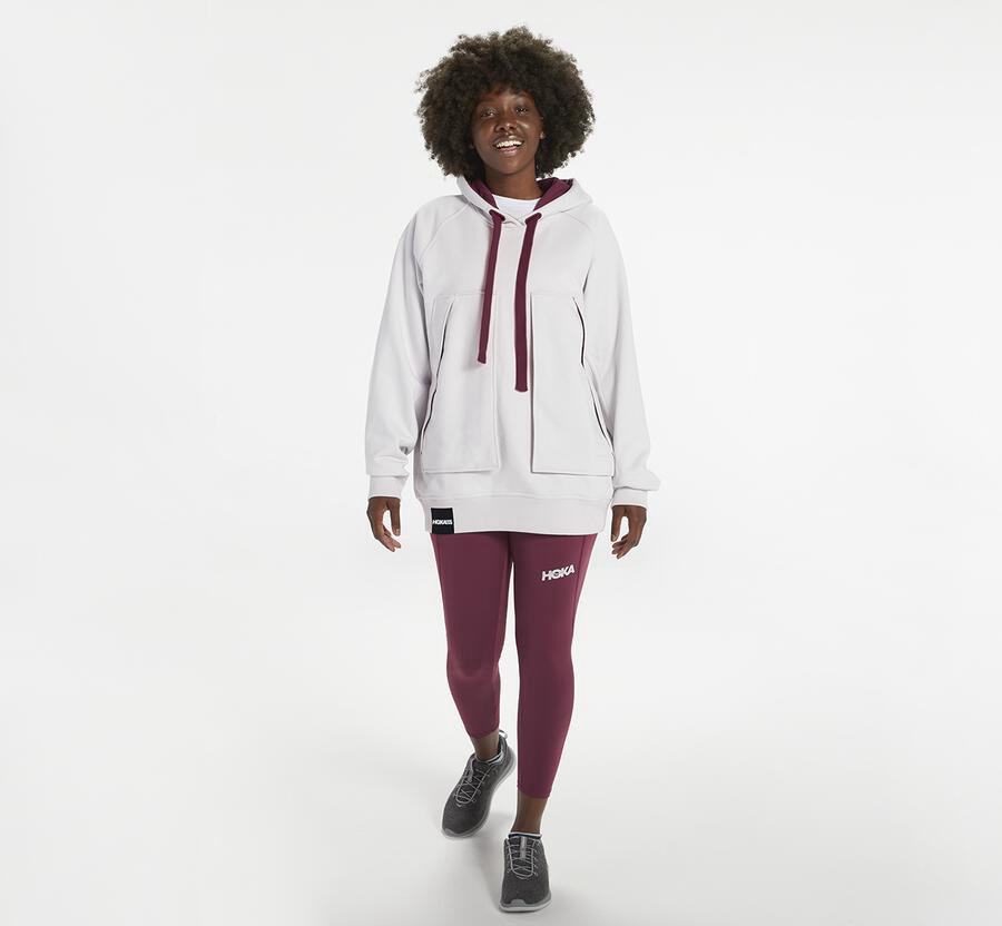Hoka One One Womens Hoodie - Bondi - White - GUHB45270